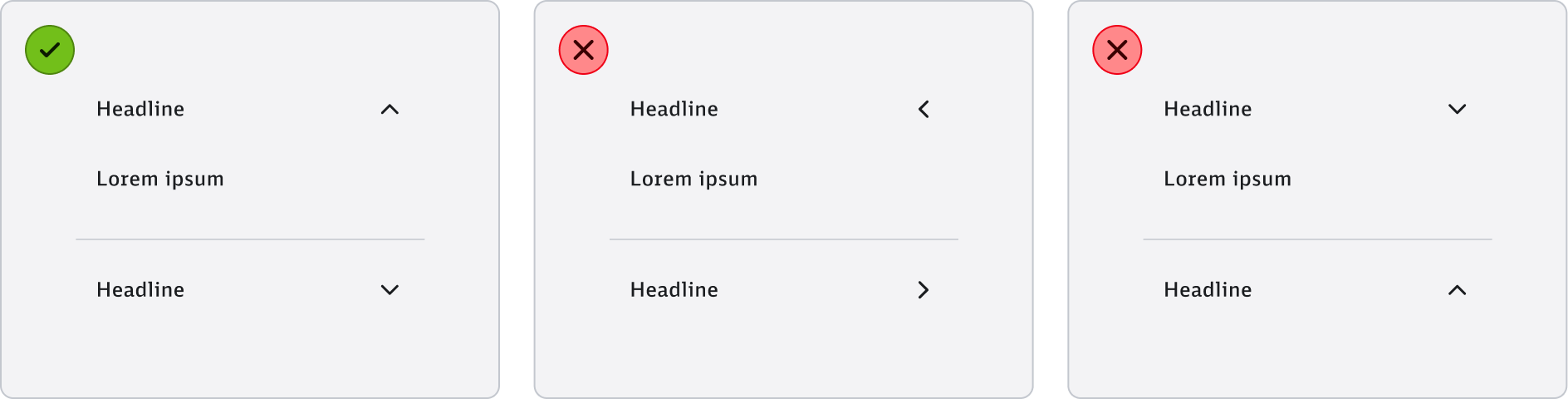 Accordion - Content - Alignment