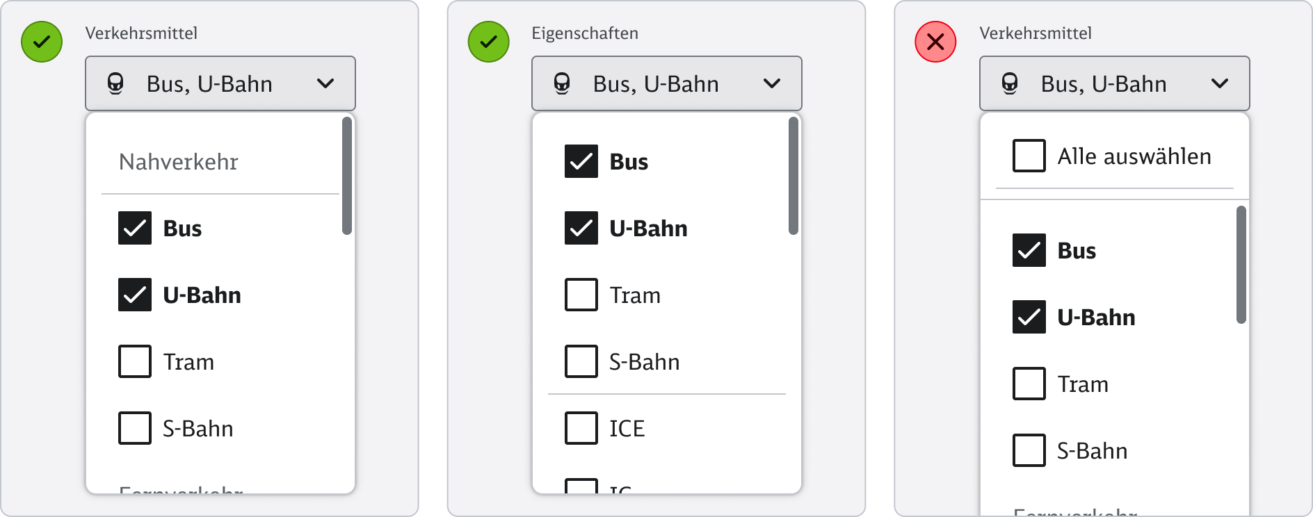 Custom Select - Content - Gruppierung