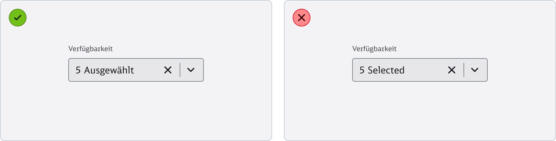 Custom Select - Content - Sprachverwendung