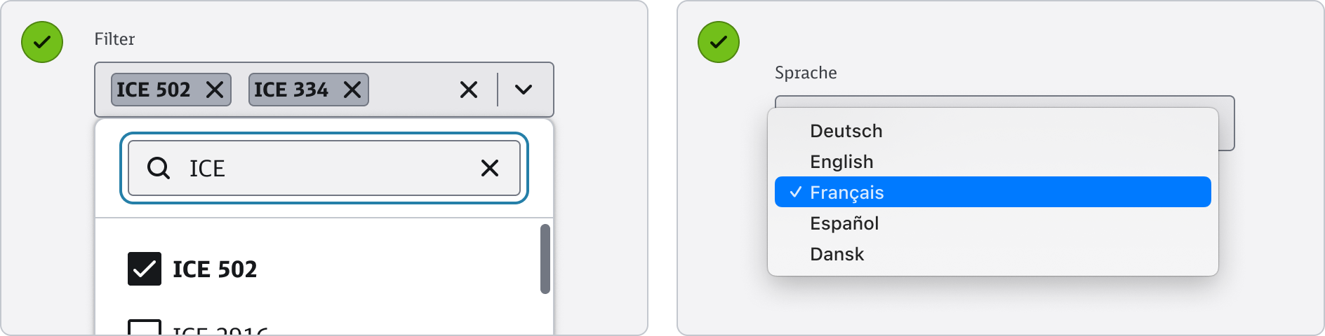 Custom Select - Content - vs. Select