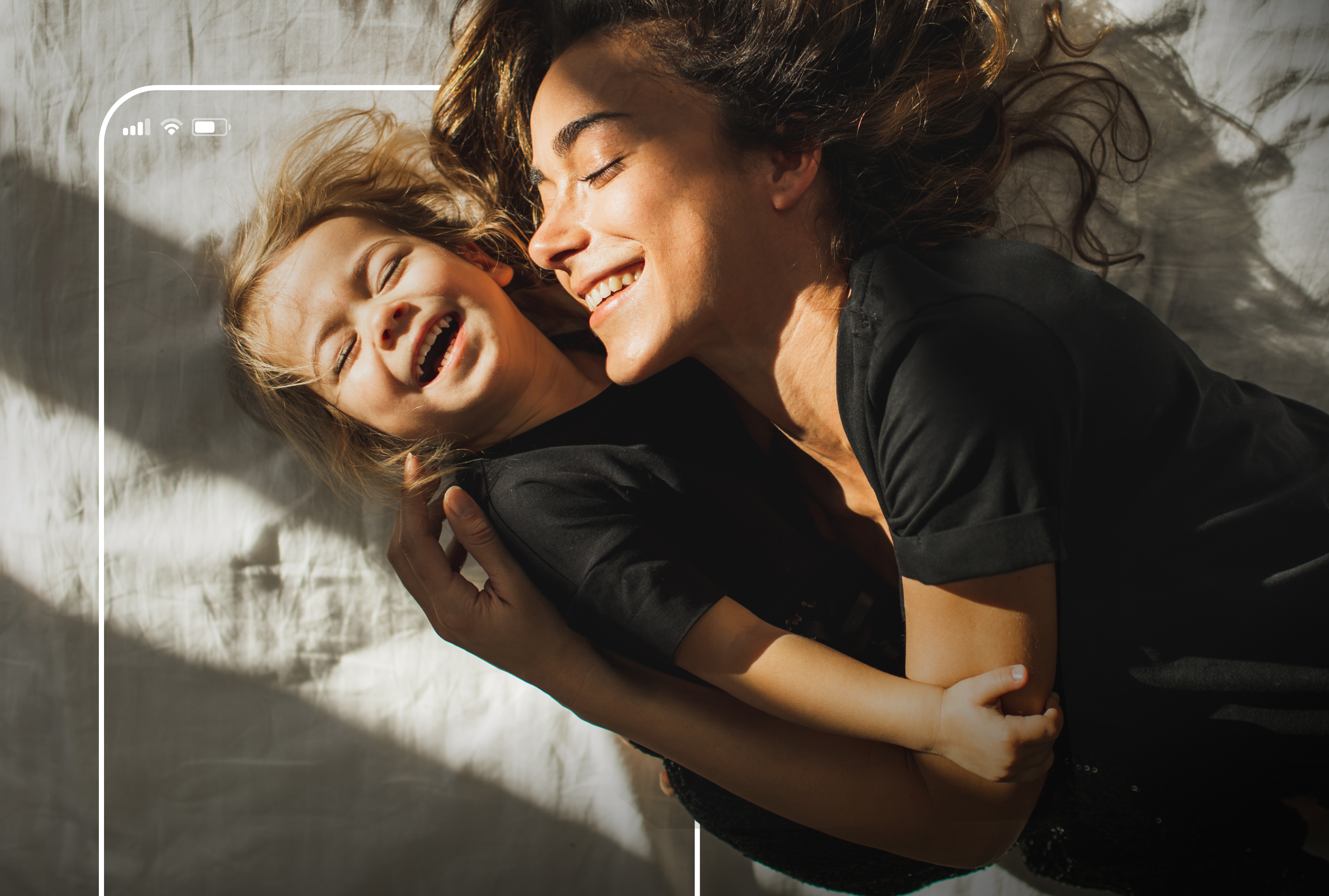 Smartphone-Silhouette für emotionalere Kommunikation